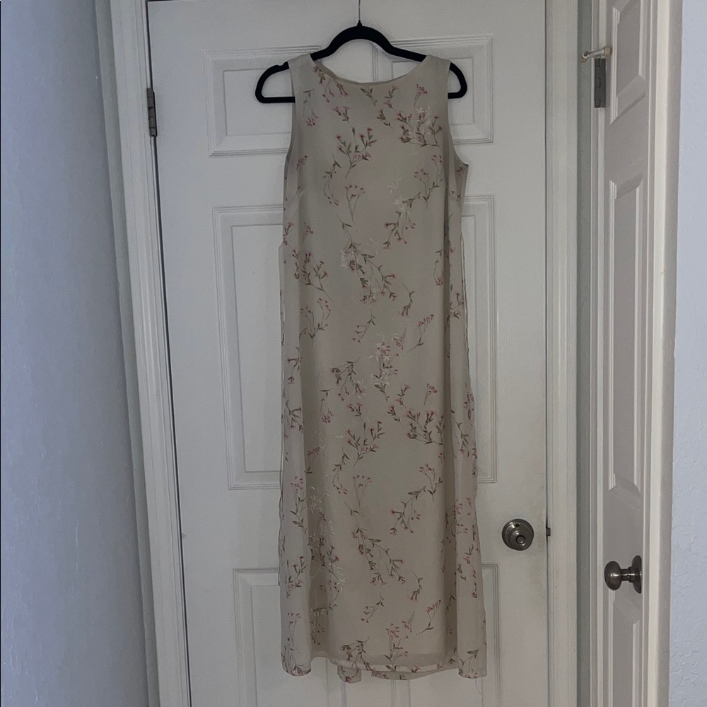 Emma James Cream Floral Maxi Dress